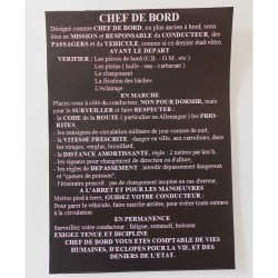 AUTOCOLLANT CHEF DE BORD